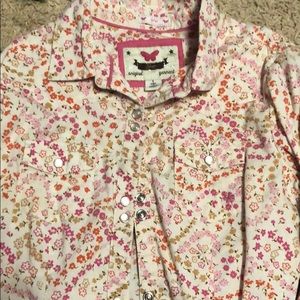 Girls Size 10 Snap Up Shirt from Gap